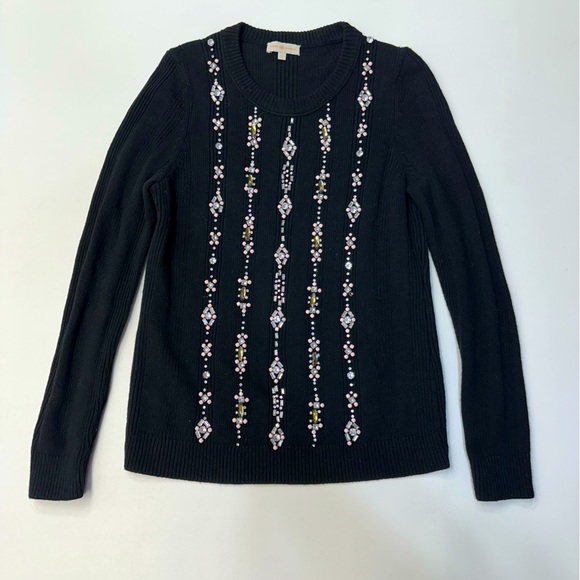 Tory Burch Sweaters - Tory Burch Etta Rhinestone Embellished Knit Pullover Sweater Womens Size Large
